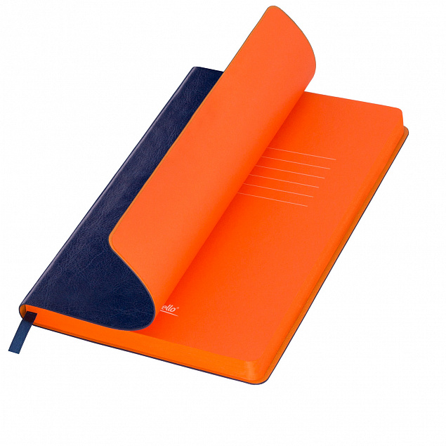 Ежедневник Portobello Trend, River side, недатированный, синий/оранжевый (без упаковки, без стикера) с логотипом в Волгограде заказать по выгодной цене в кибермаркете AvroraStore