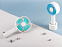 Портативный вентилятор Rombica FLOW Handy Fan I White с логотипом в Волгограде заказать по выгодной цене в кибермаркете AvroraStore