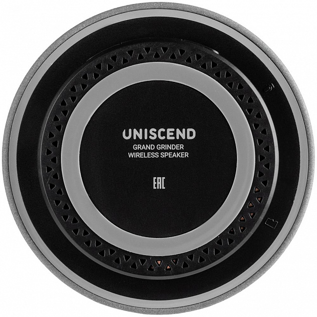 Беспроводная колонка Uniscend Grand Grinder, серая с логотипом в Волгограде заказать по выгодной цене в кибермаркете AvroraStore