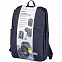 Рюкзак для ноутбука Go Urban, синий с логотипом в Волгограде заказать по выгодной цене в кибермаркете AvroraStore