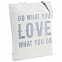 Холщовая сумка Do Love, молочно-белая с логотипом в Волгограде заказать по выгодной цене в кибермаркете AvroraStore