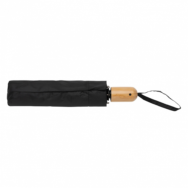 Автоматический зонт Impact из RPET AWARE™ с бамбуковой ручкой, d94 см с логотипом в Волгограде заказать по выгодной цене в кибермаркете AvroraStore