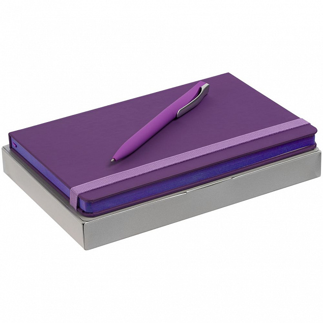 Набор Shall Color, фиолетовый с логотипом в Волгограде заказать по выгодной цене в кибермаркете AvroraStore