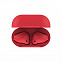 Наушники беспроводные с зарядным боксом TWS AIR SOFT, цвет красный  с логотипом в Волгограде заказать по выгодной цене в кибермаркете AvroraStore