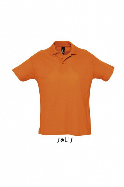 Джемпер (рубашка-поло) SUMMER II мужская,Оранжевый L с логотипом в Волгограде заказать по выгодной цене в кибермаркете AvroraStore