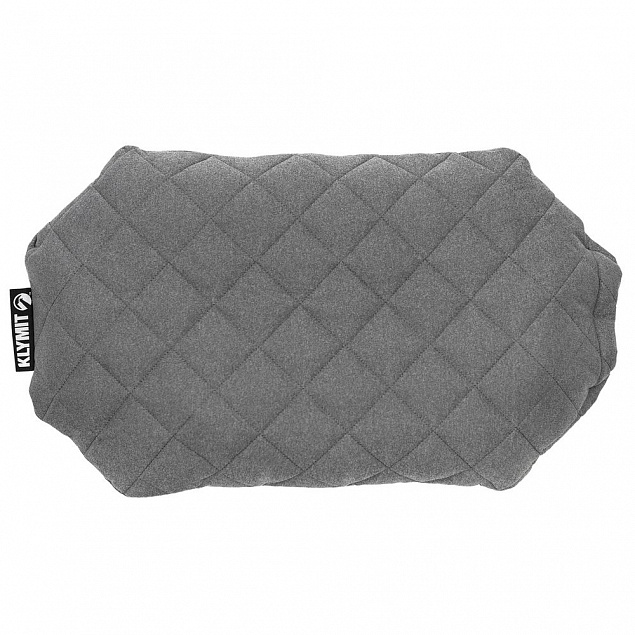 Надувная подушка Pillow Luxe, серая с логотипом в Волгограде заказать по выгодной цене в кибермаркете AvroraStore