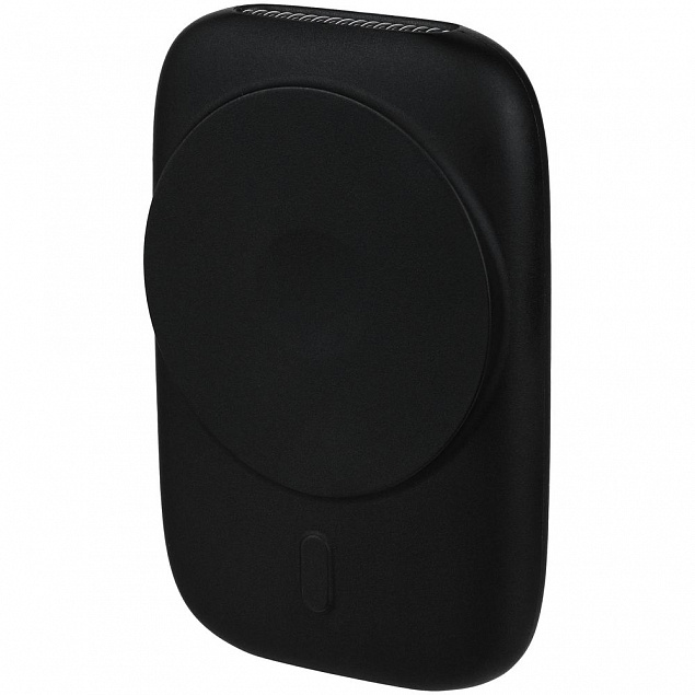 Универсальный магнитный аккумулятор Feel Motion, 5000 мАч, черный с логотипом в Волгограде заказать по выгодной цене в кибермаркете AvroraStore